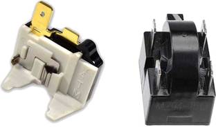 M&M HARIS Compressor Relay+Overload ( 4 Pin ) Suitable for 165 LTR to 300 LTR Refrigerator Electronic Components Electronic Hobby Kit