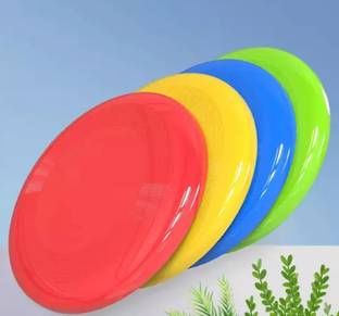 crazxx Frisbee disc for outdoor Play, Flying disc for kids playing (pack of 4) Plastic Sports Frisbee