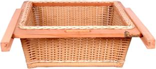 hellocraft Wooden, Plastic Wicker Basket,22x20x8 (Fungus free & Long life Baskets) Storage Basket