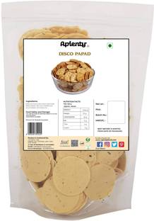 APLENTY Disco Papad - 400GM | Crunchy Mini Papad | Urad Small Papad