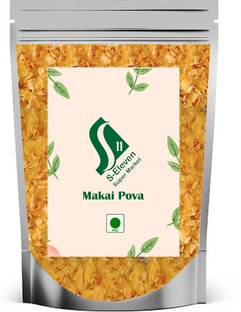 S Eleven Super Market Ready to Fry Raw Corn Fryums/Maize Poha/Makai Poha Chivda Snacks Fryums