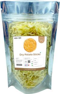 वेगानिक Aloo Lacha Ready to Fry | Dry Potato Sticks | Healthy Potato Wafers 400 g