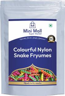 MINIMALL SUPER MARKET Snake Colorful Fryums/Ready to Fry Snacks Fryums