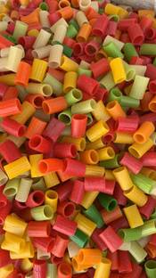 Dhawak Ready-to-Fry Rainbow Bliss: Pipe Shaped Fryums for Instant Snacking Fryums