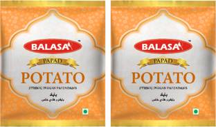 balasa Plain POTATO 70 GMS Papad x 2 Packs (Pack of 2)