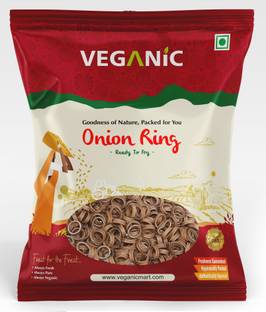 Veganic Crunchy Onion Rings Fryums Papad with Tastemaker | Healthy Snacks Fryums