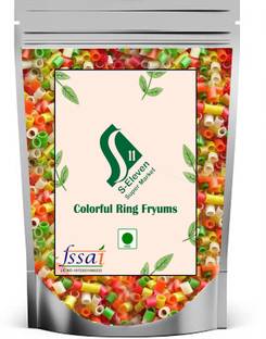 S Eleven Super Market Ready to Fry Small Colourful Pipe Fryums/Ready to Fry Snacks Fryums Fryums