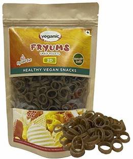 Veganic Crunchy Onion Rings Fryums Papad with Tastemaker | Healthy Snacks Fryums