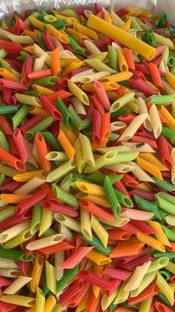Dhawak Ready-to-Fry Rainbow Bliss: Colorful Finger Fryums for Instant Snacking Fryums