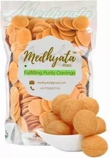 Medhyata Ready to Fry Dry Instant Pani Puri Papad | Patase | Golgappa | Gupchup Packet Fryums