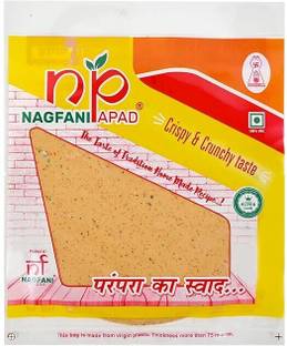 NAGFANI FOODS Papad Extra Crunchy Handmade Style Chana Lal Mirch (Red Chilli) Flavor Fryums