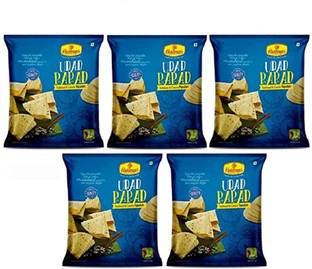 Haldiram's Nagpur Udad Papad 200gm Pack of 5 (200g * 5)