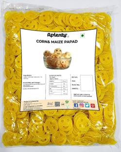 APLENTY Smiley Corn & Maize Papad Fryums Masala Papad