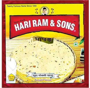 hari ram & sons Urad Punjabi Papad | 200 Gms |Mildly Spicy fryums Masala Papad