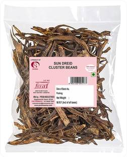 Seema Sun Dried Cluster Bean Fryums Kothavarangai Vathal, Gavar Phali Pappad 200g Fryums Fryums