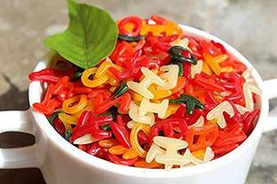 ANUVAN FEEL THE UTSAV ABCD Ready to fry Fryums Learning Alphabet Snack Tasty Papad Fryums Ready to Fry Fryums