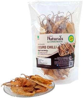 naturals & consumatic Kerala Special Sun Dried Salted Curd Chilli / Thairu Mulaku / Moru Mulaku Fryums