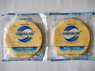 SAHAKAR Double Mari Urad Papad,High Spicy (Pack of 2)