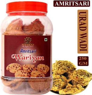 NATRAJ The Right Choice AMRITSARI Spicy Masala WARIYAN WADI (urad dal) 250gms Fryums