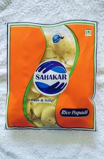 SAHAKAR Jeera chilli Rice Papad/Khichiya Papad (Coin size) Jeera Papad