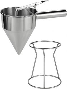 The Remedial Store Stainless Steel Wax Pouring Funnel with Stand – 1200 ml Capacity Stainless Steel Funnel Set