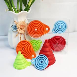 FIMTOWN silicon funnel, funnel for filling oil, water, liquid Silicone Funnel