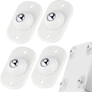 pepplo Self Adhesive Caster Wheels Mini Swivel Wheels(Beige,Set of 4 ) Bar Stool Wheels