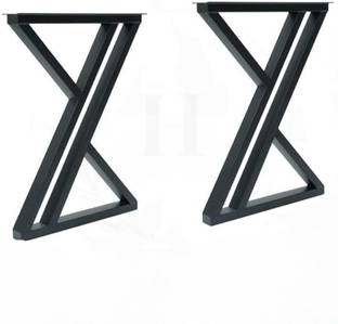 VENTUOS Metal Legs for Table, Dining Table Legs - Set of 2. (Z Shape) Table Legs