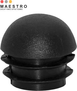MAESTRO 3/4 Inch Black Round Plastic Cap For Insert Pipe Tubing End Cap Safety Bumper