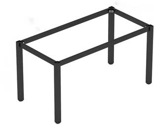 SYGA Iron Table Legs Bracket Stainless Steel Foldable Table(155 X 75 X 72 cm, Black) Table Placemat