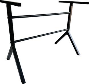 KITHANIA Cross stand Furniture Folding Table Frame for Home Study, Dining, Restaurant Metal 6 Seater Dining Table