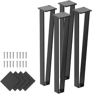CARTVILLA (16 IN) Metal Bench Legs Set of 4 Triangle-Shape Heavy Duty Table Legs Table Legs