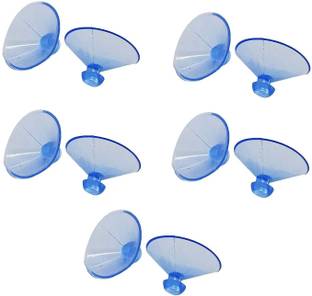 VicTac Rubber Glass shelf Vacuum Button , Suction cup glass fixture Transparent Rack Side Fitting