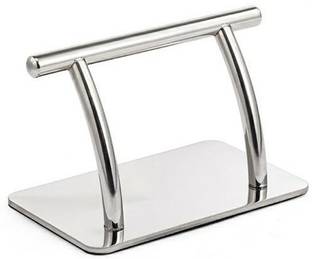 SOMRAJ Office Table Home study table Salon Beauty Parlour Steel Ergonomic footrest/Foot-Rest/Foot Rest for Office Home in Stainless Steel | Under Desk Foot Stool (footrests) Foot Rest