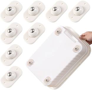 Mishva 8 Pc Self Adhesive Mini Swivel Casters Wheels Swivel Furniture Caster Bar Stool Wheels