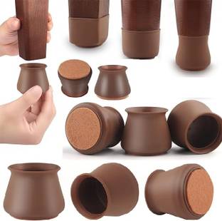 TAPAHPRIYAY 8pcs Silicone Rubber Chair Leg Floor Protectors Chair Leg Caps Bed Legs