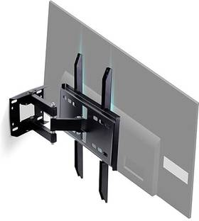 Unico Heavy Duty Single Arm TV Wall Mount for 23 to 55 Inch LED/LCD TV (Black) Full Motion TV Mount