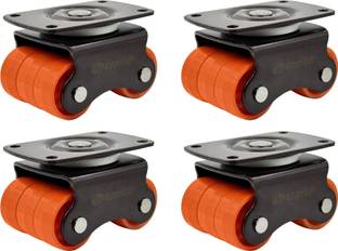 Appster 4pcs Revolving Caster Wheel 360KG Capacity 360Degree Rotating Heavy Duty Wheels Swivel Furniture Caster
