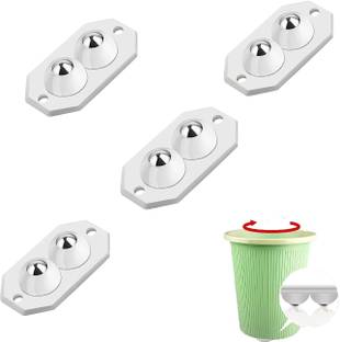 OLTR 360° Rotating Bearing Base Rollers for Dustbin, Storage Box, Furniture – Heavy Mini Caster Wheels for Easy Movement, Silent Smooth Rolling Casters (Pack 4) Multiple Unit Measuring Wheel