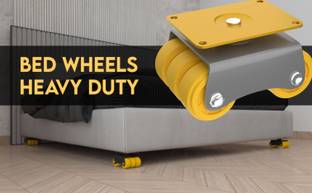 Zarooni Castor Wheels Heavy Duty Furniture Pads Office bed wheels Moving Caster Trolley Pack of 8 pcs Set Swivel Furniture Caster