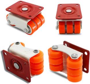 NB crafted 360 Degree Caster Wheels for Furniture, Sofa, Bed, Heavy Duty upto 500-600 Kg Industrial Furniture Caster