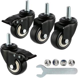 Equal 2inch Fixed&Swivel With Break Caster Wheel HeavyDuty Thread Capacity250Kg Swivel Furniture Caster