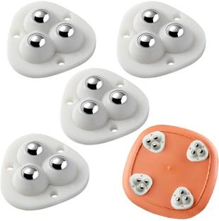 DREGGERZ Mini Appliance Sliders for Kitchen Countertop, Self Adhesive Mini Caster Wheels Multiple Unit Measuring Wheel