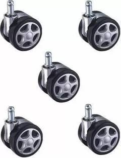 Denish Twin caster Alloy pin wheel for office chair heavy duty, super quality set of-5 Appliance Furniture Caster
