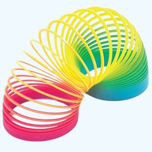 NAVDEEP COLLECTION Pack Of One Rainbow Spring Toy Spring Gag Toy