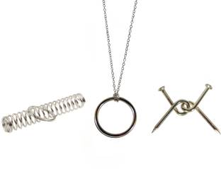 MYSTIFY MAGIK Ring on Chain, Spring Puzzle and Nail Puzzle 3 Magic Trick Set Brain Teaser Metal Wire Puzzles magic Gag Toy