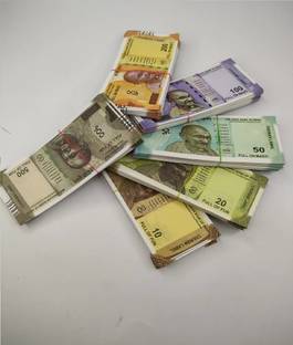 KELOSK Fake Money 20*6=120 Currency for Kids Fake Indian Note for Kid Churan Wale Note 10 20 50 100 200 500 Gag Dummy Currency for Kids Duplicate Note Nakli Paise Gag Toy