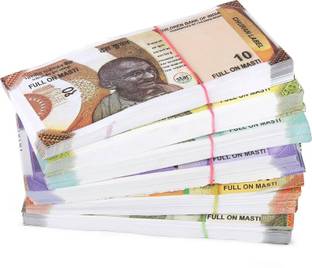Toygenic Assorted 100 10rs Indian Currency Toy Notes for Kids - Educational Set note Gag Toy