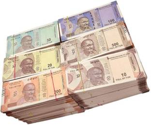 SHIMMERA Fake Notes (600 Nots) 10,20,50,100,200,500 Playing Learn Money Skills Fake Money Nakli Note Learning and Education Money for Kids (Total 600 Notes) Fidget Toy Gag Toy