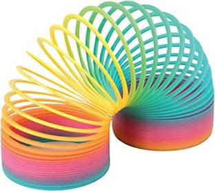 DDTOYS Rainbow slinky ring Magic Spring Gag Toy Gag Toy (Multicolor) Magic Ring Gag Toy